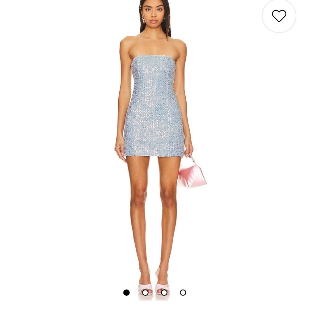 Claudia Sequin Denim Dress